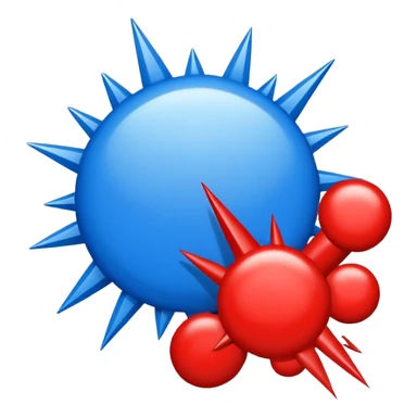  Boom signblue (#00A3E0) and red (#F9423A) sticker