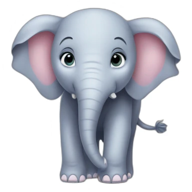 Cutie the elephant sticker