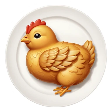 Sleeping baby chicken wing sticker