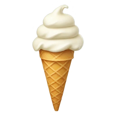 vanilla ice cream cone sticker