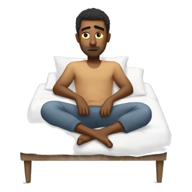 Man trying to wake up in early morning sticker