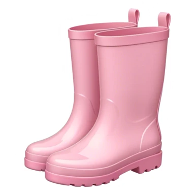 Tiny light pink rain boots sticker