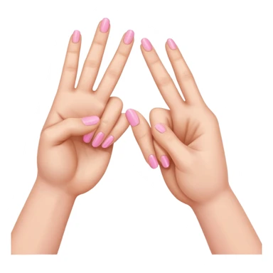 two hands facing each other with pinky fingers raised, pinky promise, simple and expressive sticker