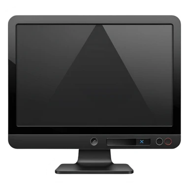 black monitor sticker