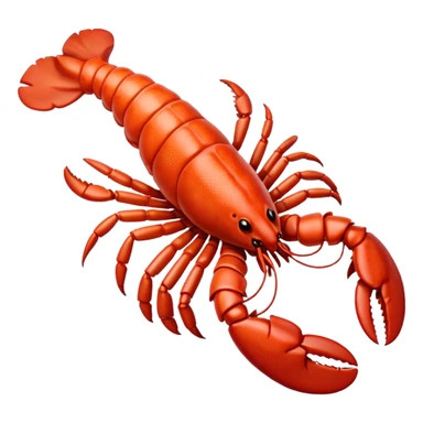 White lobster sticker
