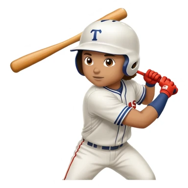 person hitting a home run sticker