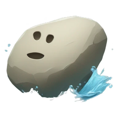 Stone thrown in water  sticker