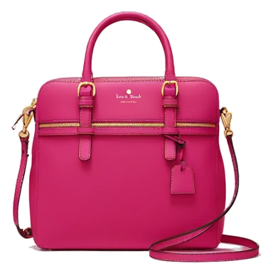 Realistic raspberry color kate spade satchel purse.  sticker