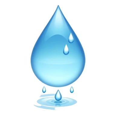 water falling on the ground sticker