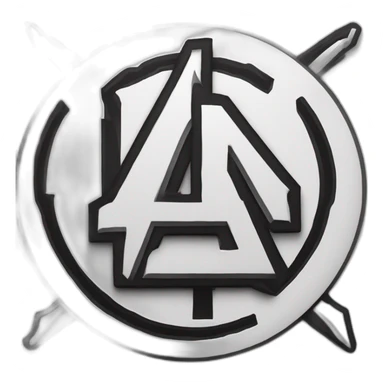 a black letter a on a white background, inspired by Anton Ažbe, tumblr, attack on titan anime style, autocad, assassins creed, logo without text sticker