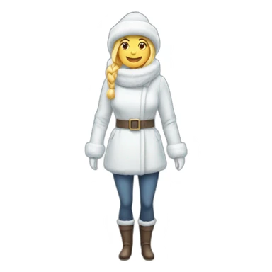 christmas-snow-woman-full body sticker