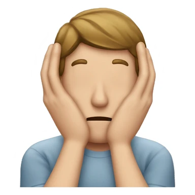 man blocking his ears with his fingers  sticker