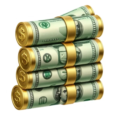 money in tubes sticker