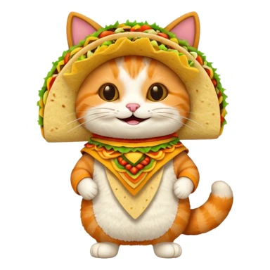 cat taco sticker