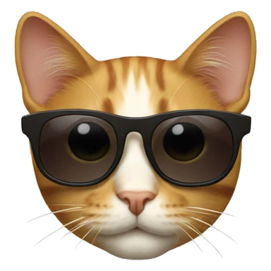 Cat sunglasses sticker