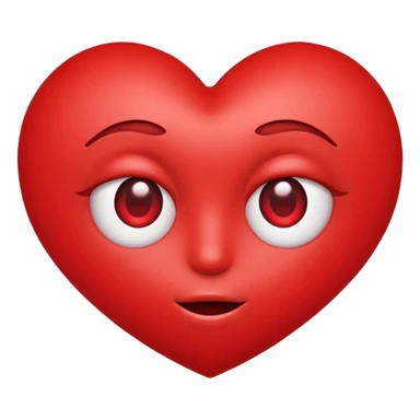 Heart Eyes popping out sticker