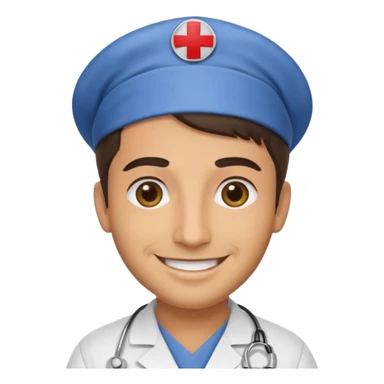 Italian male nurse sticker