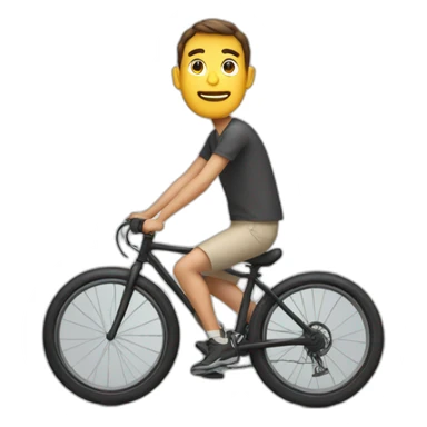 tall guy on bike sticker