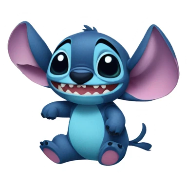 Stitch qui dort sticker
