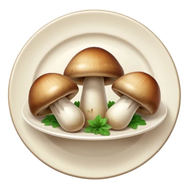 3 champignons on the plat sticker