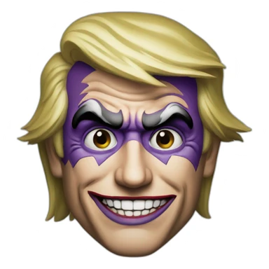 trump as joker sticker