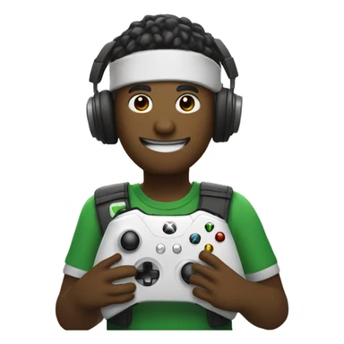 Persona jugando al xbox sticker