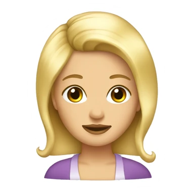Blonde hair dresser sticker