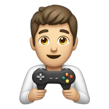 man playing video games  sticker