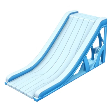 snow jump ramp from top view sticker