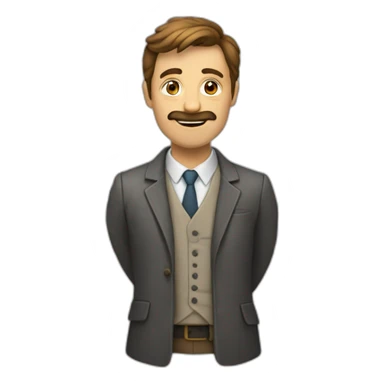 Homme tenant un cœur brisé sticker