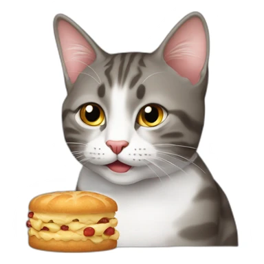 à réd cat Who eat à mathématics teacher sticker