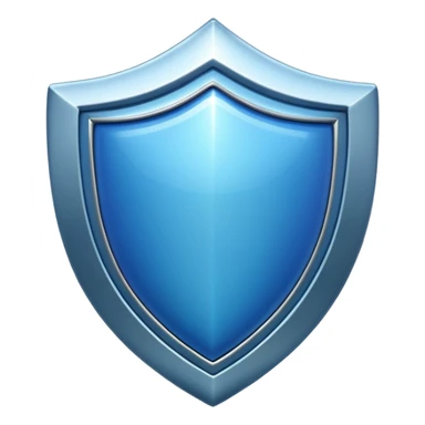 a blue colour shield emoji sticker