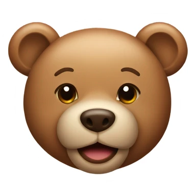 Teddy bear wink sticker