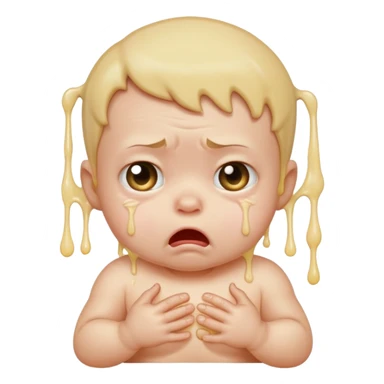 Disgusted little spit up sticker