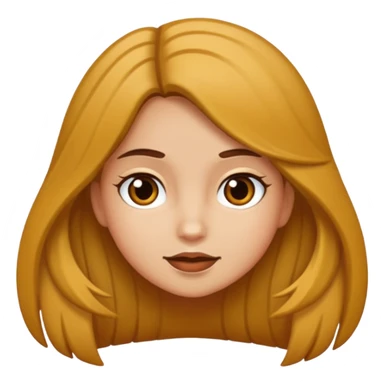 haz a una chica con pelo libro pero medio largo, que sea castaña y de piel clarita  sticker