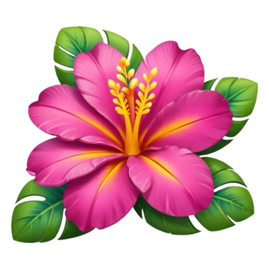 Flor hawaiana sticker