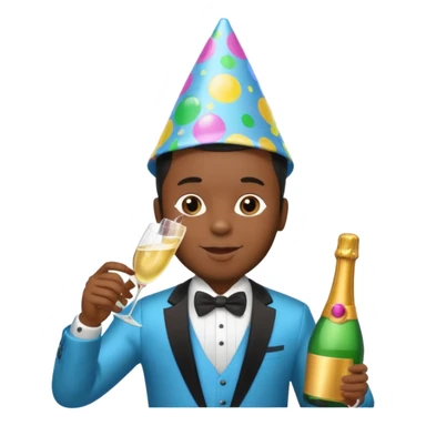 do an emoji of a black guy with baby oil and dyddys parti sticker