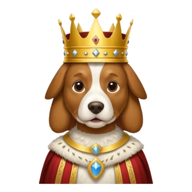 Dog as King Arthur sticker