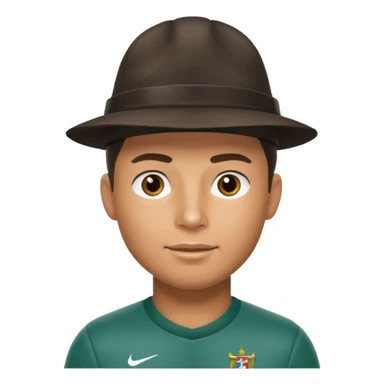 ronaldo with hat sticker