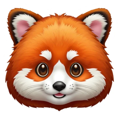 red panda fur, only the fur sticker