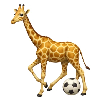 soccer player giraffe sticker
