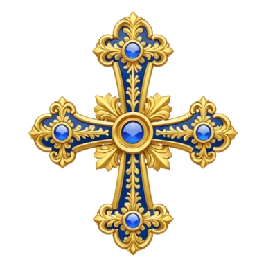 Russian Empire cross sticker