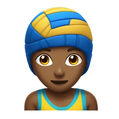 Beach volleyball player sticker