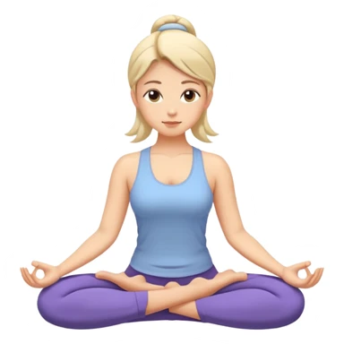 female Gentle Yoga sticker