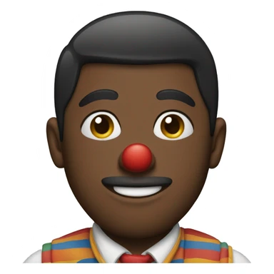 guy with clown makeup sticker