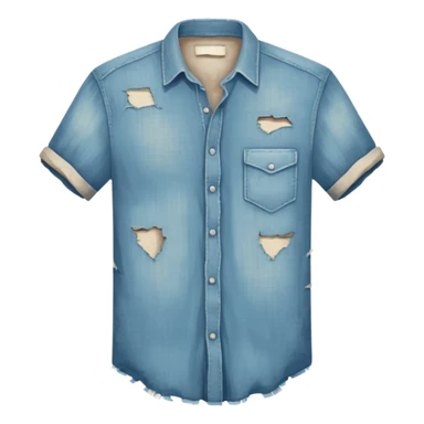 vintage Torn shirt sticker