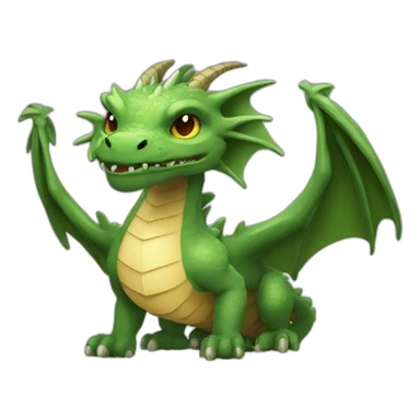 A dragon creature that has the power of earth sticker