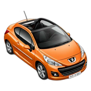 peugeot-207CC-orange sticker