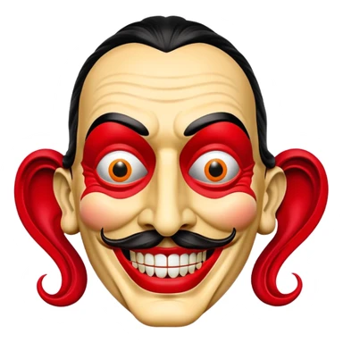 Dali mask from Money Heist sticker