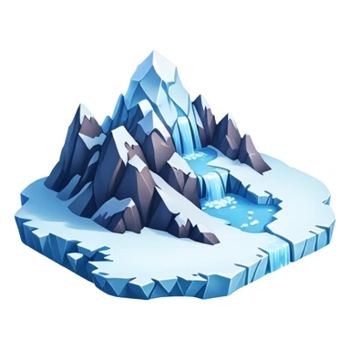 island, Glacier, ice sticker